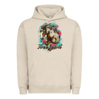 Pigment French Oak free spirit mustang horse Urban Hoodie - LillyAllenDesigns