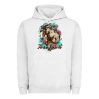 Pigment Lunar Rock free spirit mustang horse Urban Hoodie - LillyAllenDesigns