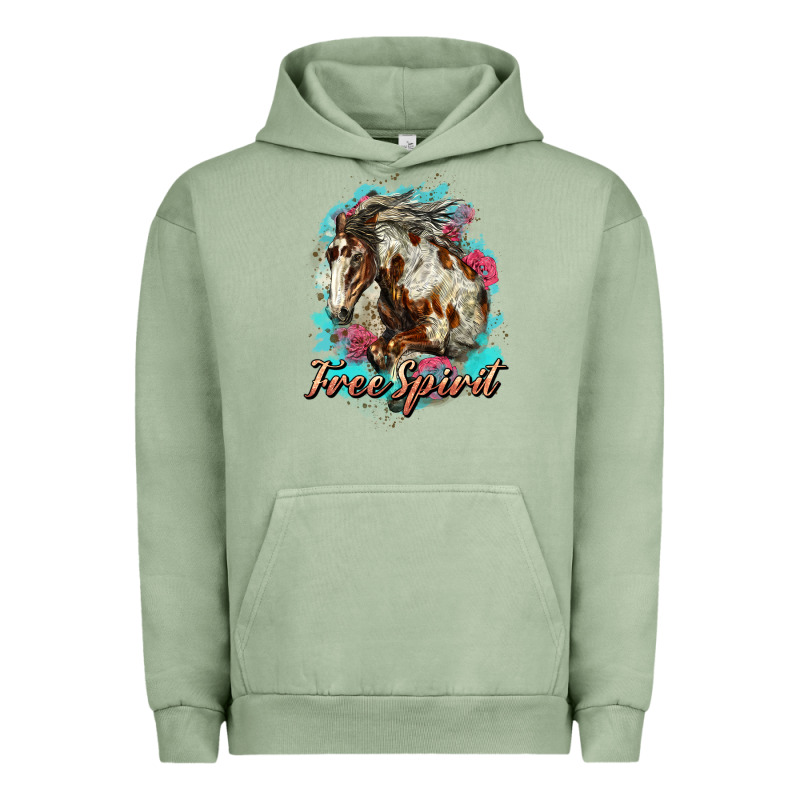 Free Spirit Mustang Horse Urban Hoodie by LillyAllenDesigns | Teevron