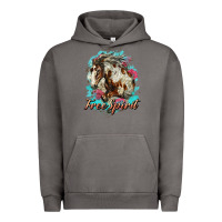 Pigment Tornado free spirit mustang horse Urban Hoodie - LillyAllenDesigns