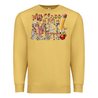 Antique Gold my class is full of sweet hearts Premium Sweatshirt - RacoonDesign