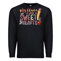 Black my class is full of sweet hearts Premium Sweatshirt - RacoonDesign