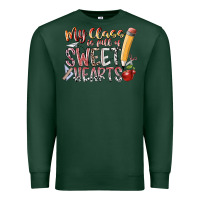Sports Green my class is full of sweet hearts Premium Sweatshirt - RacoonDesign