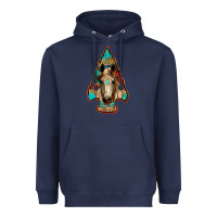 Navy arrowhead horse Heavyweight Hoodie - RanaPortraitStore