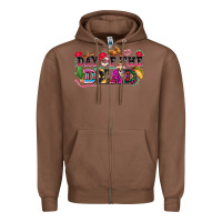 Chestnut day of the dead Zipper Hoodie - texasbilliewilder