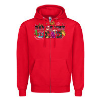 Red day of the dead Zipper Hoodie - texasbilliewilder