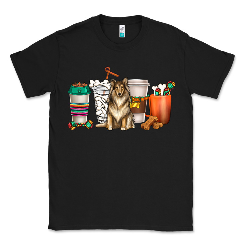 Collie Dog Coffee Cups Classic Tee by texasbilliewilder | Teevron