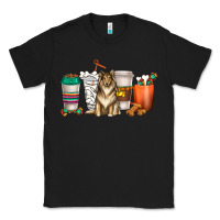 Black collie dog coffee cups Classic Tee - texasbilliewilder