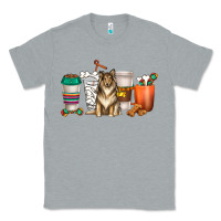 Heather Grey collie dog coffee cups Classic Tee - texasbilliewilder
