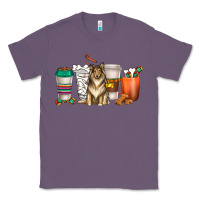 Lavender collie dog coffee cups Classic Tee - texasbilliewilder