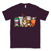 Plum collie dog coffee cups Classic Tee - texasbilliewilder