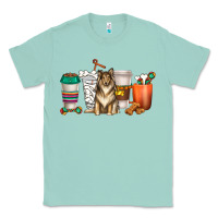 Seafoam collie dog coffee cups Classic Tee - texasbilliewilder