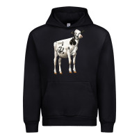 Black Holstein Heifer Urban Hoodie - LillyAllenDesigns