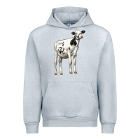 Heather Grey Holstein Heifer Urban Hoodie - LillyAllenDesigns