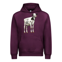 Mauve Wine Holstein Heifer Urban Hoodie - LillyAllenDesigns