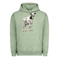 Pigment Oil Green Holstein Heifer Urban Hoodie - LillyAllenDesigns