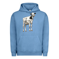 Pigment Pebble Blue Holstein Heifer Urban Hoodie - LillyAllenDesigns