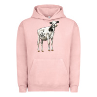 Pigment Salmon Holstein Heifer Urban Hoodie - LillyAllenDesigns