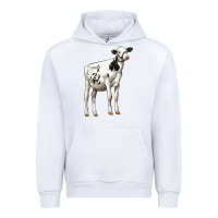 White Holstein Heifer Urban Hoodie - LillyAllenDesigns