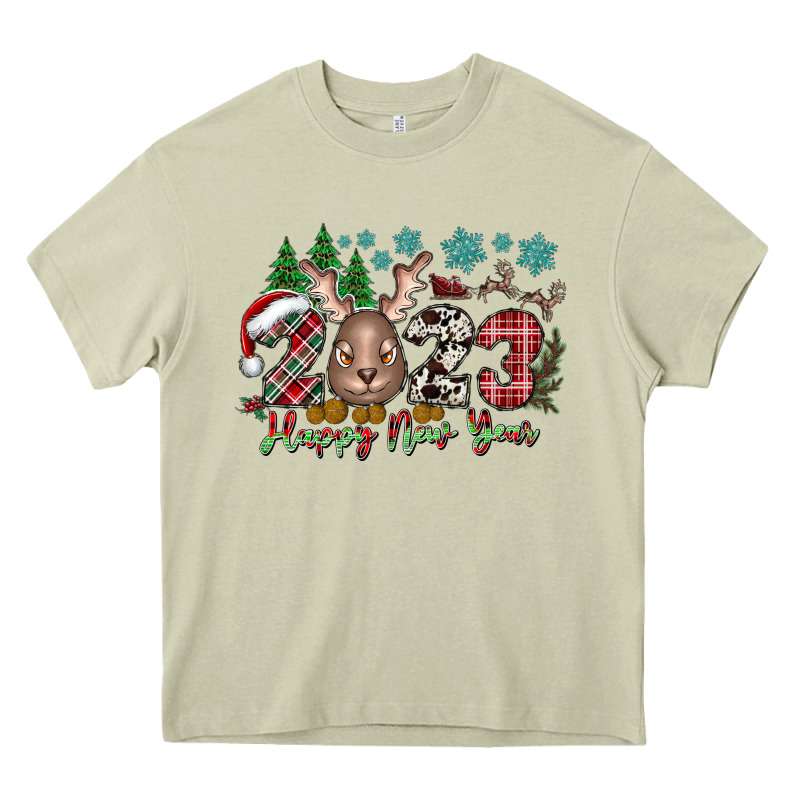 2023 Happy New Year Heavy Core Tee by CowhideDigitalArt | Teevron