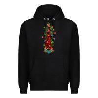 Black our lady of Guadalupe Christmas Premium Hoodie - Jasminsmagicworld