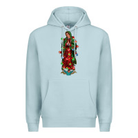 Blue Mist our lady of Guadalupe Christmas Premium Hoodie - Jasminsmagicworld
