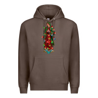 Coffee our lady of Guadalupe Christmas Premium Hoodie - Jasminsmagicworld