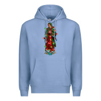 Colony Blue our lady of Guadalupe Christmas Premium Hoodie - Jasminsmagicworld