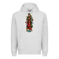 Dove Grey our lady of Guadalupe Christmas Premium Hoodie - Jasminsmagicworld