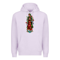 Lilac our lady of Guadalupe Christmas Premium Hoodie - Jasminsmagicworld