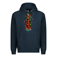 Navy our lady of Guadalupe Christmas Premium Hoodie - Jasminsmagicworld