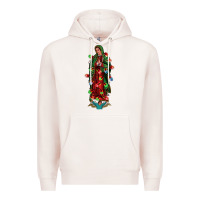 Pale Pink our lady of Guadalupe Christmas Premium Hoodie - Jasminsmagicworld