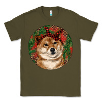 Army Green Shiba Inu Christmas Classic Tee - RanaPortraitStore