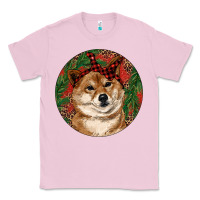 Bubblegum Pink Shiba Inu Christmas Classic Tee - RanaPortraitStore