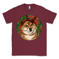 Burgundy Shiba Inu Christmas Classic Tee - RanaPortraitStore