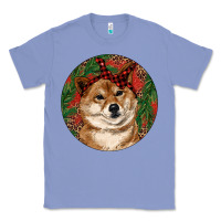 Colony Blue Shiba Inu Christmas Classic Tee - RanaPortraitStore