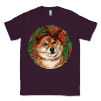 Plum Shiba Inu Christmas Classic Tee - RanaPortraitStore