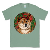 Sage Shiba Inu Christmas Classic Tee - RanaPortraitStore