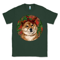Sports Green Shiba Inu Christmas Classic Tee - RanaPortraitStore