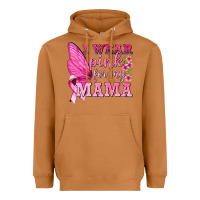 Meerkat I Wear Pink For My Mama with Butterfly Heavyweight Hoodie - texasbilliewilder