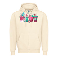 Sandshell dentist coffee cups Zipper Hoodie - texasbilliewilder