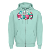 Seafoam dentist coffee cups Zipper Hoodie - texasbilliewilder