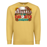 Antique Gold baseball is my favorite season Premium Sweatshirt - HRA Design Shop
