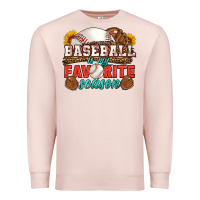Pale Pink baseball is my favorite season Premium Sweatshirt - HRA Design Shop
