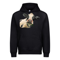 Black holstein heifer face Urban Hoodie - LillyAllenDesigns