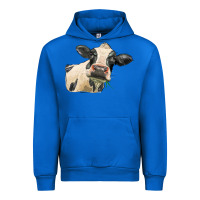 Cobalt holstein heifer face Urban Hoodie - LillyAllenDesigns