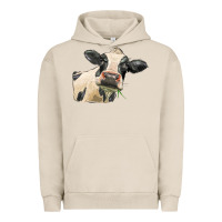 Pigment French Oak holstein heifer face Urban Hoodie - LillyAllenDesigns