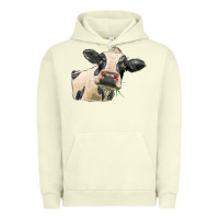 Pigment Pistachio holstein heifer face Urban Hoodie - LillyAllenDesigns