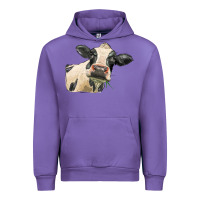 Tulip holstein heifer face Urban Hoodie - LillyAllenDesigns