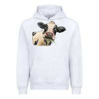 White holstein heifer face Urban Hoodie - LillyAllenDesigns